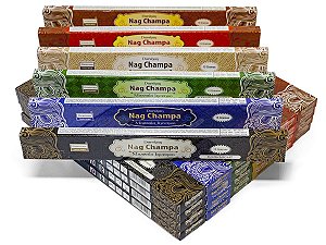 incensos Atacado Nag champa com 30 caixas e 6 Fragrâncias