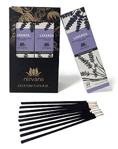 incenso nirvana natural lavanda traz paz e harmonia