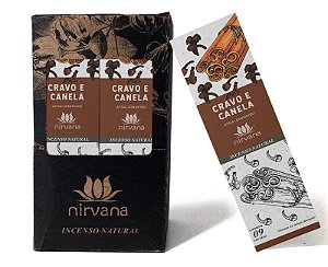 Incenso Nirvana natural aroma Cravo e Canela