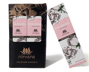 Incenso Nirvana natural aroma Rosa Branca