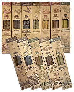 Incenso Nag Champa Darshan Massala kit 12 Caixas 120 incensos