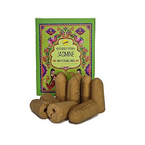 Incenso Cone Cascata Golden Jasmim 10 cones