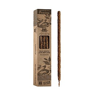 Incenso Nirvana Premium Natural Palo Santo com Benjoim