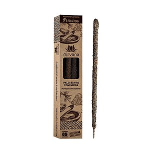 Incenso Nirvana Premium Natural Palo Santo com Mirra