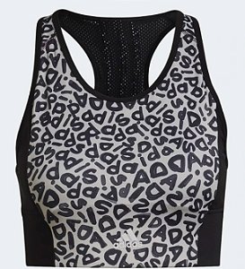 Top Cropped Esportiva Estampada Farm Rio Aeroready 3-Stripes GS6339