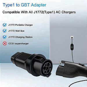Adaptador de carregamento A21K-EV Type1 para GBT Kit de conversão 32A SAE J1772