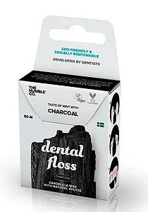 Fio Dental Orgânico Charcoal 50m - The Humble