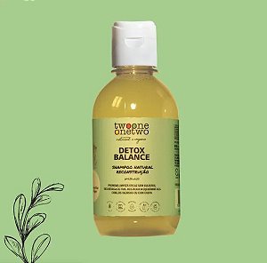 Shampoo Natural Detox Balance Cabelos Oleosos ou Com Caspa 250ml - Twoone Onetwo