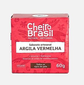 Sabonete Artesanal Argila Vermelha 60g - Cheiro Brasil