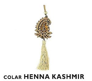 Colar Difusor Pessoal Com Pingente de Seda Kashmir - Vortuna