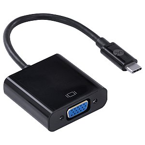 ADAPTADOR USB TIPO C X VGA FÊMEA FULL HD 1080P 20CM - ACHDMI-20