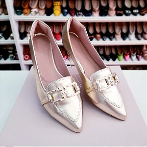 Mocassim Iza Dourado