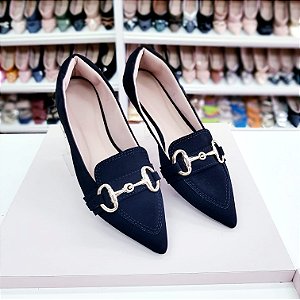 Sapatilha Mocassim Rafaela Preto Nobuck