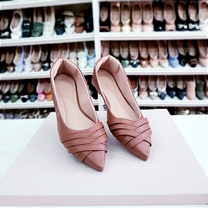 Sapatilha bico fino Juliette Caramelo