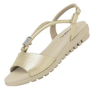 Sandália Ortopédica Piccadilly Dourada