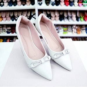 Sapatilha Branca com laço