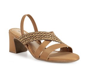 Sandália Mississipi Salto Bloco Caramelo MF941