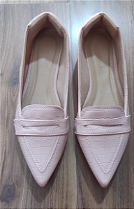 Sapatilha Mocassim Rafaela Croco Rose