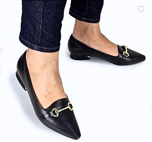 Sapatilha Feminina Piccadilly Preta Linha Conforto Joanetes