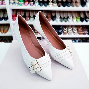 Sapatilha Bico Fino Alice Off White