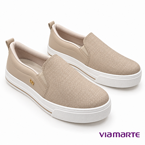 Slip On Via Marte 027-007-06 Creme