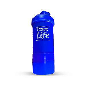 Coqueteleira 500ml com 2 compartimentos - Corpo life