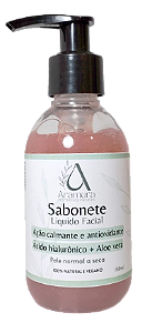 Sabonete Liquido Facial Com Ácido Hialurônico+Aloe Vera 100% Natural -  Aramura Cosméticos Naturais