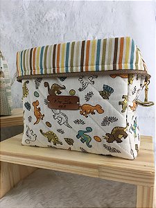 Necessaire Box Caixinha Dinossauro