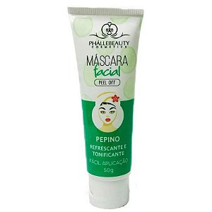 Máscara Facial Peel Off  Pepino 50g -Phallebeauty