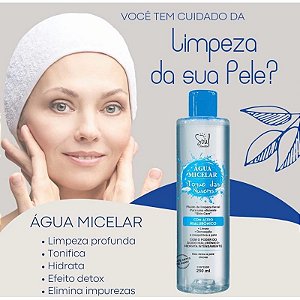 Água Micelar 250ML Toque das Nuvens  - Soul Cosméticos