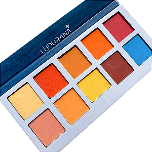 Paleta de Sombras 10 Cores Citrus Ocean - Ludurana