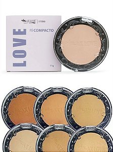 Pó Facial Compacto - Max Love Acabamento Matte, Alta Cobertura, Controle de Oleosidade.