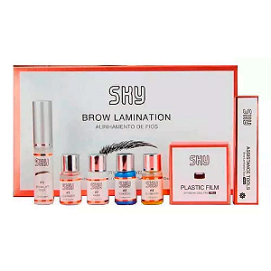 Kit Brow Lamination Sky Alinhamento de Fios Sobrancelhas