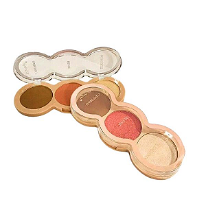 Paleta de Iluminador, Blush e Contorno - Belle angel
