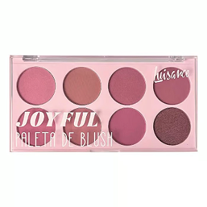 Paleta de Blush Joyful 8 Cores - Luisance