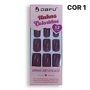 Unha Postiça c/ Adesivo Colante - Dafu