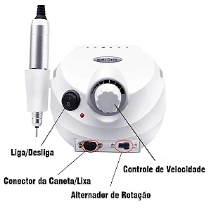 Lixadeira Porquinho Unha  Bivolts Electrica - Dafu