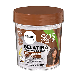 Gelatina Ativadora De Cachos Salon Line Óleo De Coco 400g
