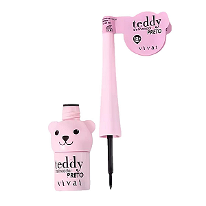 Delineador Liquido Teddy Preto - Vivai
