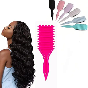Escova Finalizadora para Cabelos Cacheados Ondulado Reduz Frizz - Importado