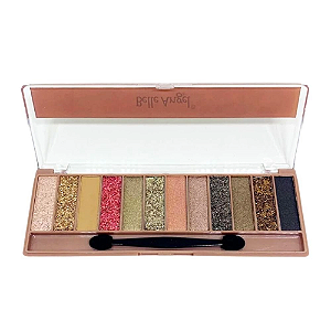 Paleta de sombras 12 Cores Belle Angel Cintilante - Belle Angel