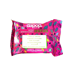 Lenço Demaquilante Detox - Dapop