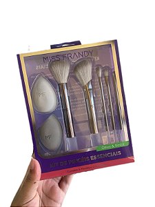 Kit de Pinceis Essenciais Olhos & Rosto - Miss Frandy