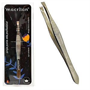 Pinça PI-2 profissional com ponta reta - Macrilan