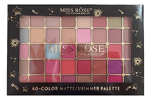 Paleta de Sombras Matte /Shimmer 40 cores - Miss Rôse