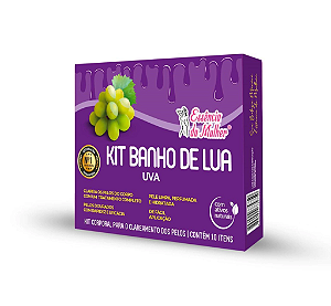 Kit Banho de Lua Uva Com 10 itens - Essência da Mulher
