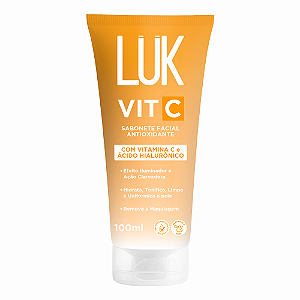 Sabonete Facial Vit C 100ml - Luk Makeup