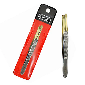 Pinça Ponta Reta Dourada - Solingen