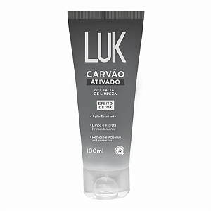 Gel Facial de Limpeza Carvão Ativado 100ml - Luk Makeup (Leve outro GRÁTIS)