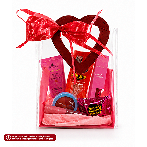 Kit Coração com Maquiagem para Presente + Brinde
